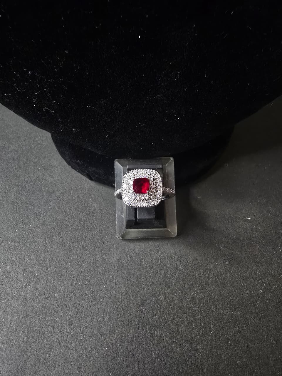 Red Wine Earrings & Ring Set – Elegant Jewelry for Women & Girls