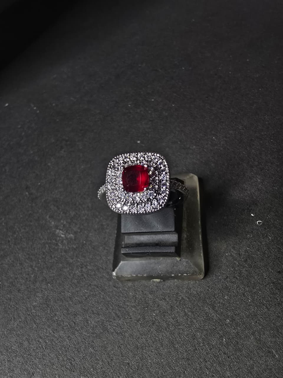 Red Wine Earrings & Ring Set – Elegant Jewelry for Women & Girls